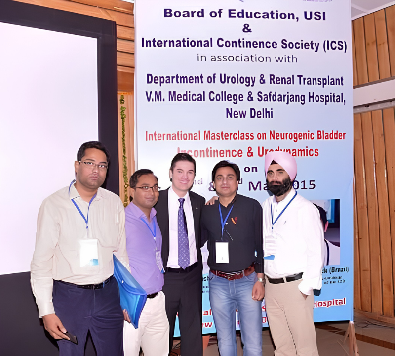 Dr. Sanjeev Kumar Jha at International Urology and Urodynamics Conference in New Delhi